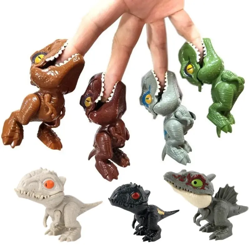 Đồ Chơi Khủng Long Ngón Tay, Chủ Đề Kỷ Jura, Mô Hình Khủng Long Bấm Ngón Tay Triceratops, Vui Nhộn Và Chơi Khăm, Thích Hợp Cho Trẻ Em, Đồ Chơi Tương Tác, Quà Sinh Nhật