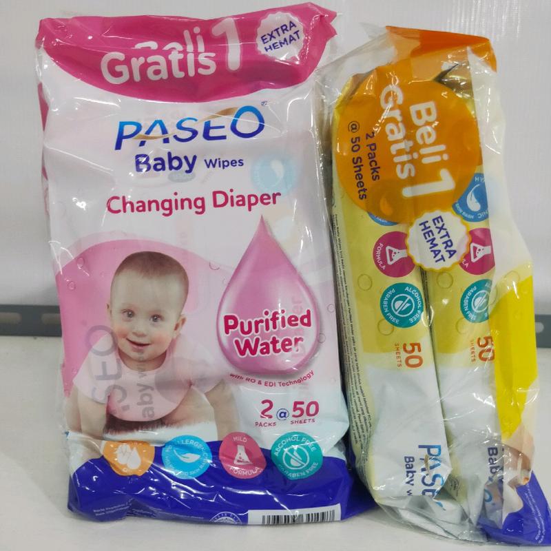 Paseo baby wipes changing diaper purified water. 3