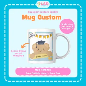MUG TANPA NIN ORDER Custom Foto Gambar Desain Bebas Free Box