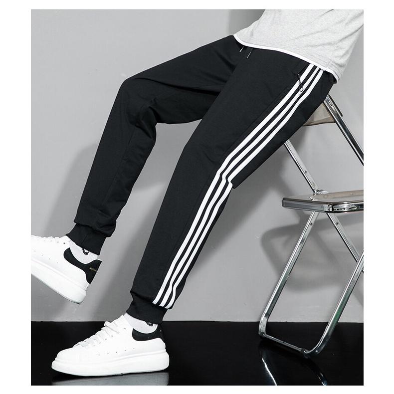 Quần thể thao chất Thun Poly dày dặn - Quần Jogger nam sọc dài bo chân năng động trẻ trung Sport