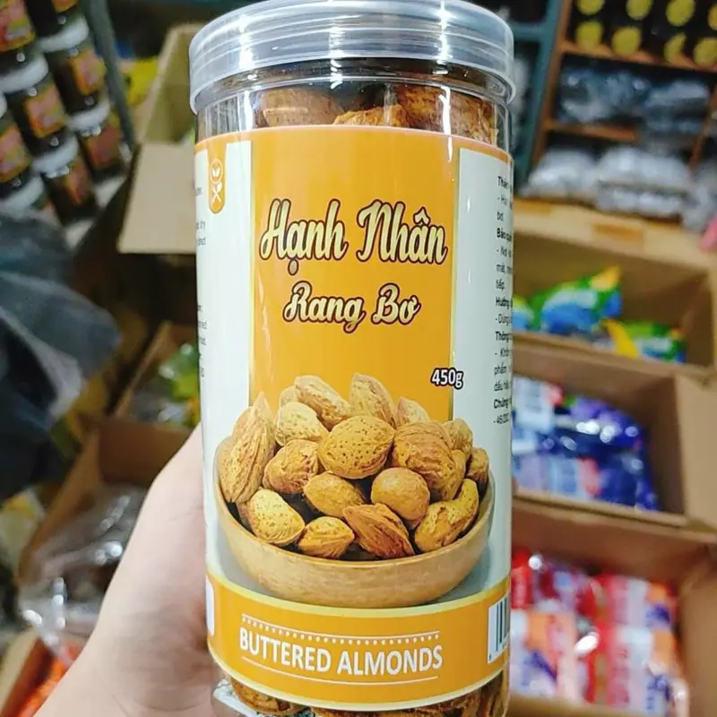 HẠNH NHÂN RANG BƠ XANH LÁ NÈ béo ngậy tuyệt vời Snack Ăn Vặt Nuts 2