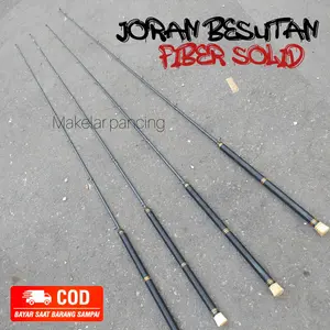 Joran Pancing Kolam Besutan Fiber Solid Custom Istimewa - Free packing PVC