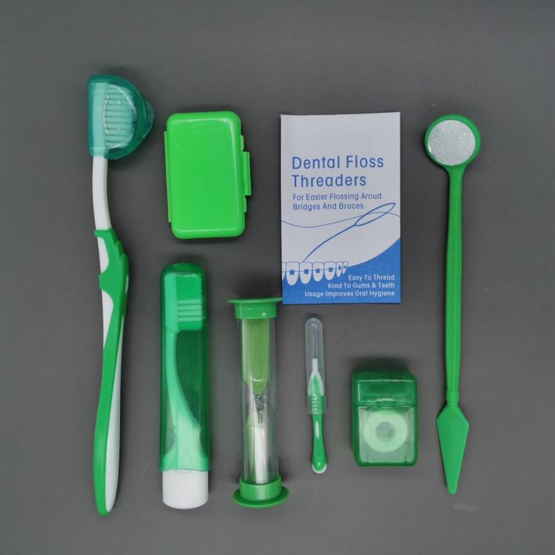 Product Introduction of 8-Piece Oral Care Kit with Soft Bristle Toothbrush, Interdental Brushes & Floss Threaders - Set for Sensitive Teeth and Gentle Cleaning, Travel-Friendly Essentials 2