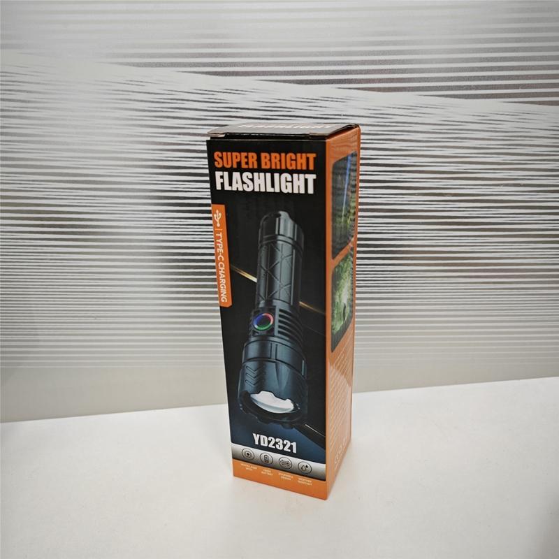 Rechargeable Flashlight, Powerful Telescopic Focusing Torch, High Power LED Flashlight, Professional Outdoor Camping Lighting 4