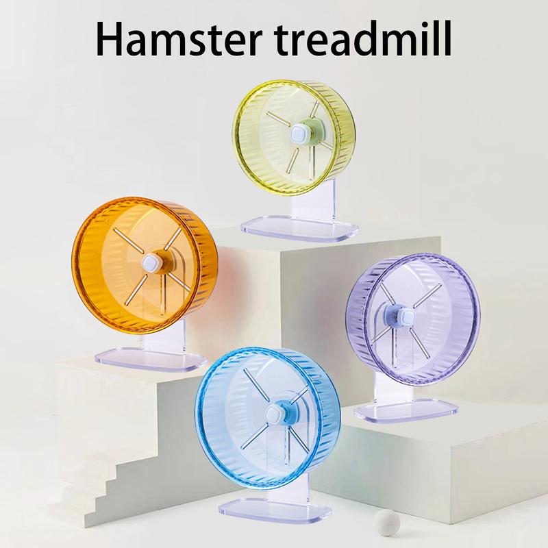 Hamster Exercise Wheel Double Bearing Rotation Wide Runway Transparent ...