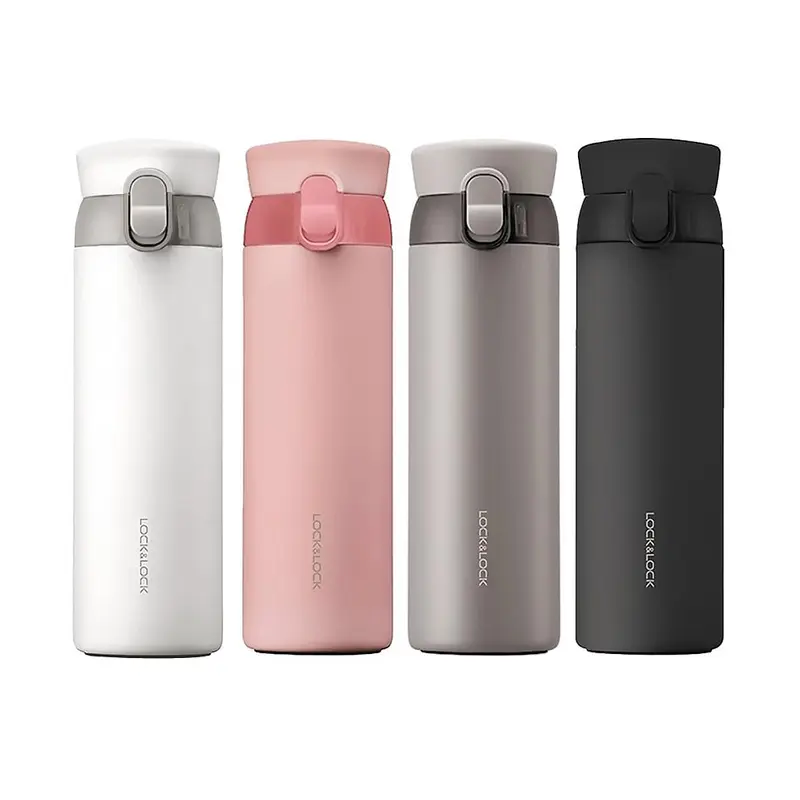 Bình Giữ Nhiệt LocknLock Wannabe One Touch 450ml LHC3240, Hàng Chính Hãng, Nắp Bật 1 Chạm - JoyMall[tặng ống hút thẳng từ 01/07 - 08/07/25 chỉ có trên livestream] 2