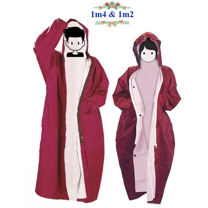 Áo mưa 1 người lớn Nam Nữ KOJMAC Raincoat Fashion 1m2 & 1m4 Bộ đồ măng tô chống thấm nước thời trang cặp đôi .. Cao Su