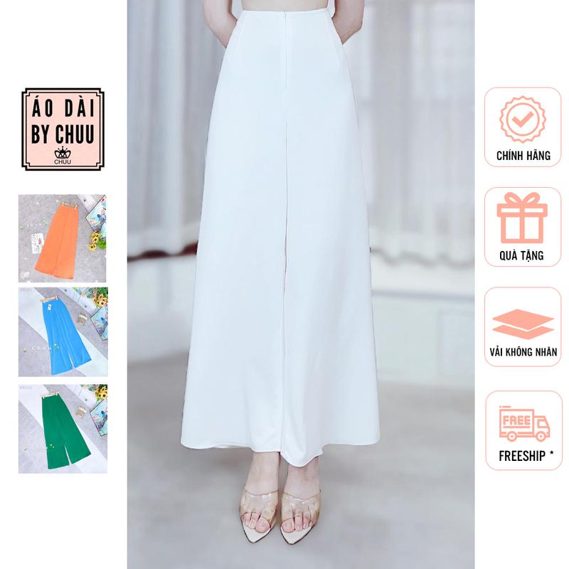 Quần lụa mặc áo dài nữ lưng chun CHUU F8001 Pants