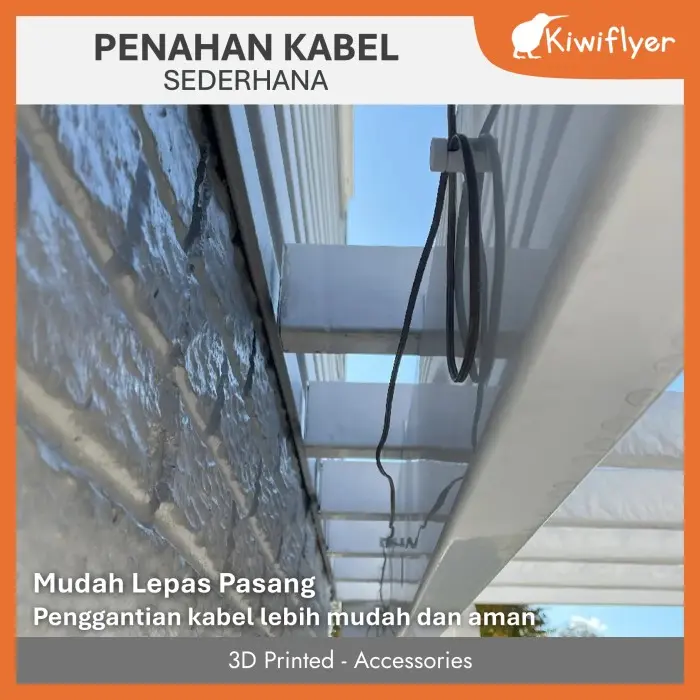 Klip / Penahan Kabel - Cable Mount / Clip / Holder - 3D Printed 3
