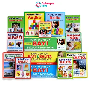 Flash Card Kartu Pintar Edukasi Anak Berbagai Macam Variasi Dan Pilihan Materi