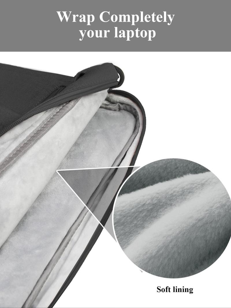 Product Introduction of Casual Solid Color Laptop Briefcase, Suitable for 15.6 Inch Laptop, Waterproof Laptop Bag, Laptop Bag for Men, Business Laptop Bag 3