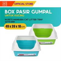 Gambar M-Pets Mansura Cat Litter Tray With Rim / Tempat Pasir Gumpal Kucing dari M-Pets Volk Pets Indonesia Kota Tangerang 1 Tokopedia