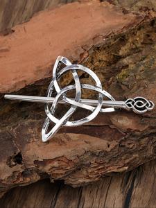 Horquilla Vikinga Vintage de Odin con Nudo Celta para Mujer, Patrón Geométrico, Todas las Estaciones, Estilo Casual, Accesorio de Fiesta, Día de San Valentín, Día de la Madre, Regalo de Cumpleaños