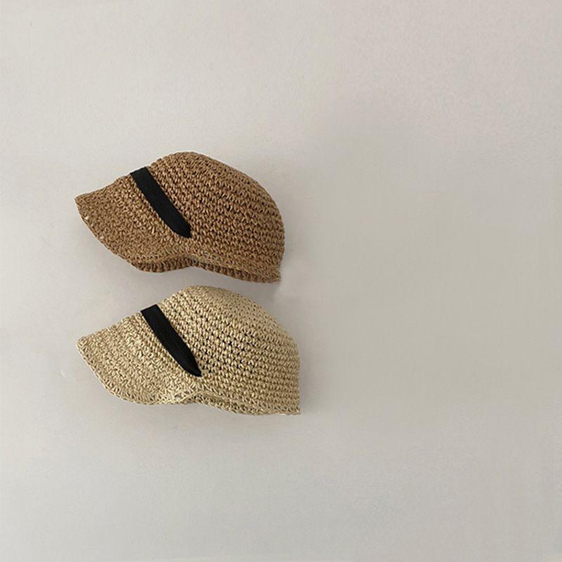 Product Introduction of Children's Hat Summer Baby Girls' Straw Hat Breathable Sun Hat Straw Sun Protection Sun Hat Girls' Outdoor Beach Hat 7