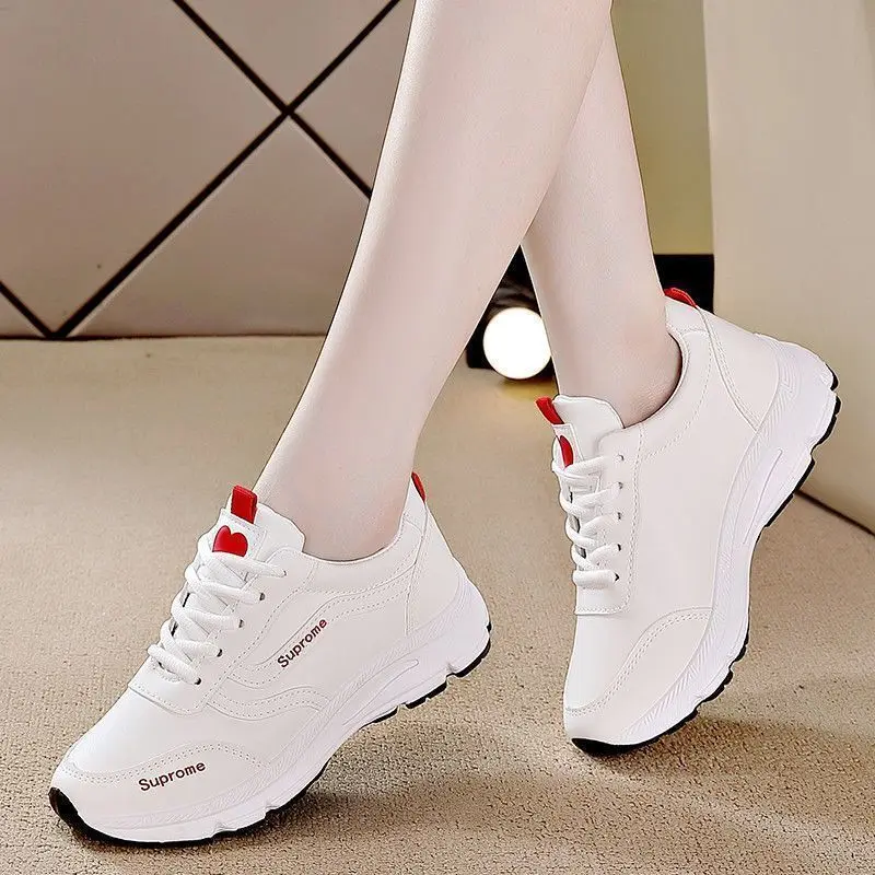 Giày Mùa Thu Mới Cho Nữ, Giày Thể Thao Dễ Phối Đồ Phong Cách Hàn Quốc, Giày Bố Thường Ngày Màu Trắng, Thoải Mái, Chạy Bộ, Bán Chạy Nhất