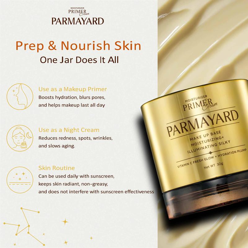 Product Introduction of PARMAYARD Moisturizer Primer, adjusts the skin before applying makeup, nourishes the face, makes the makeup last longer 20