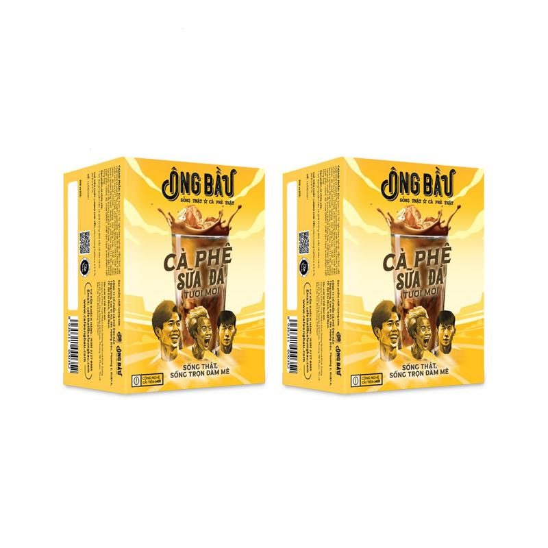 Combo 02 Hộp cà phê sữa đá tươi mới Ông Bầu – Bách Hóa Nuti
