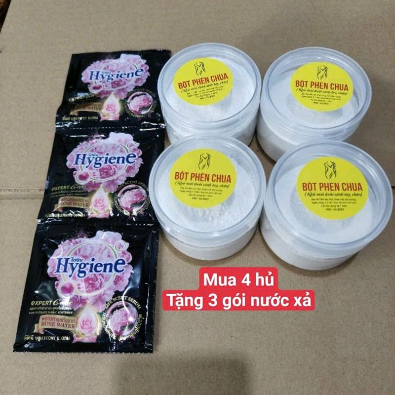 4 hủ phèn chua chưng cất khử mùi(có che tên sp-100GR/HỦ)