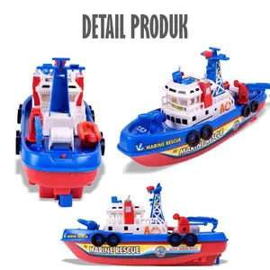 Mainan Anak Fire Boat Speed Boat Perahu Kapal Laut Pemadam Kebakaran Kado Anak Balita BS