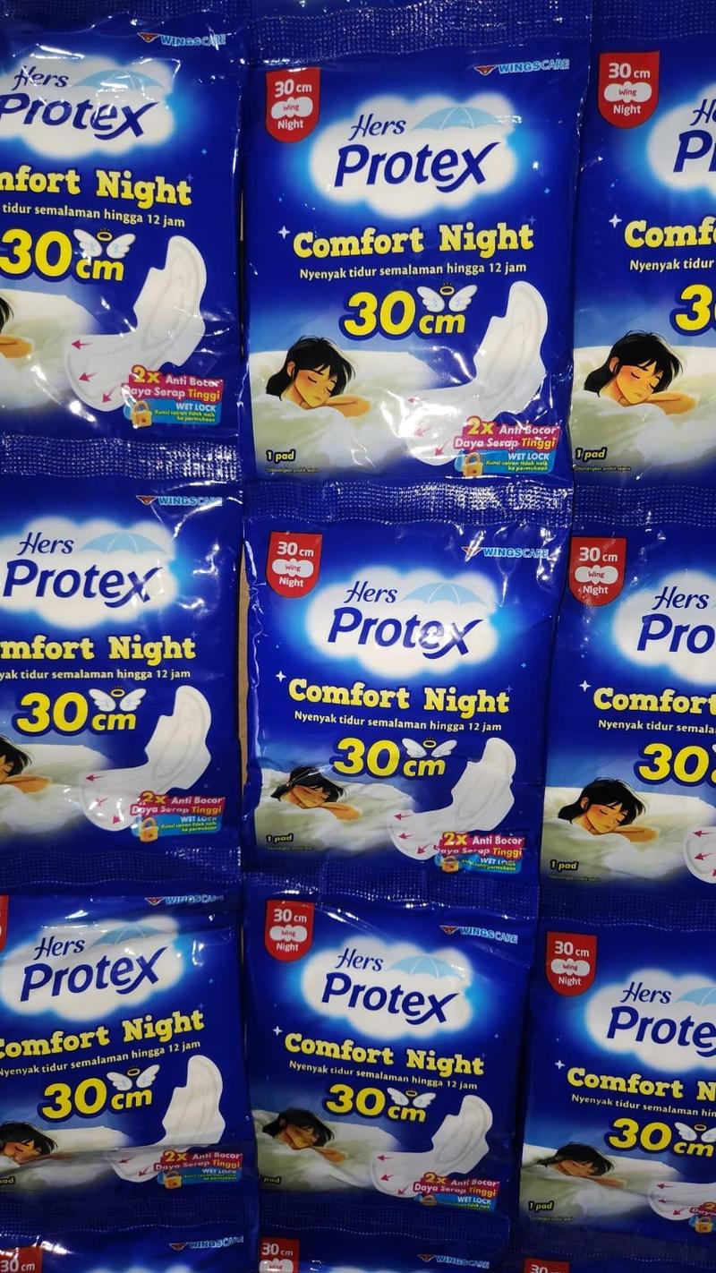 3 Renceng (30 Pcs) HERS PROTEX COMFORT NIGHT WING 30 CM - Shop | Tokopedia