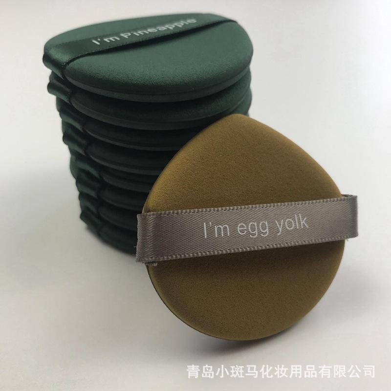 Product Introduction of Soft Double-Sided Available Cushion Powder Puff Wet and Dry Pineapple Pie Rhubarb Pie Puff Beauty Tools 7