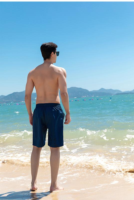 Product Introduction of Summer Beach Pants Surfing Solid Color Shorts Men's Loose Casual Vacation Shorts Men's Five Points Quick-Drying Beach Pants 5