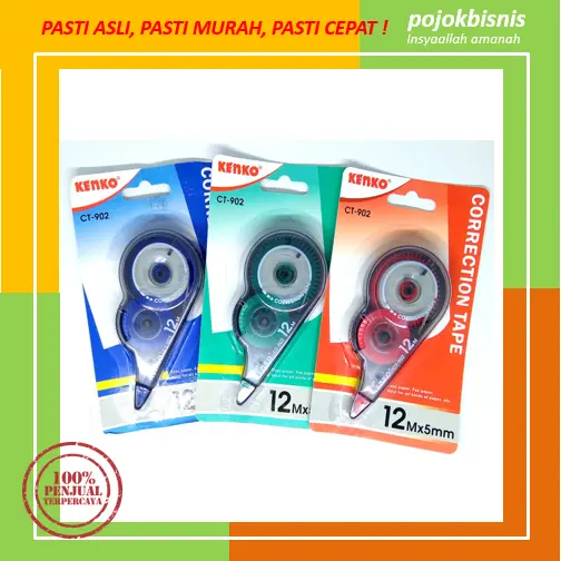 TIP EX KERTAS / CORRECTION TAPE /TIPE X ROLL CORRECTION 12M KENKO CT902 2