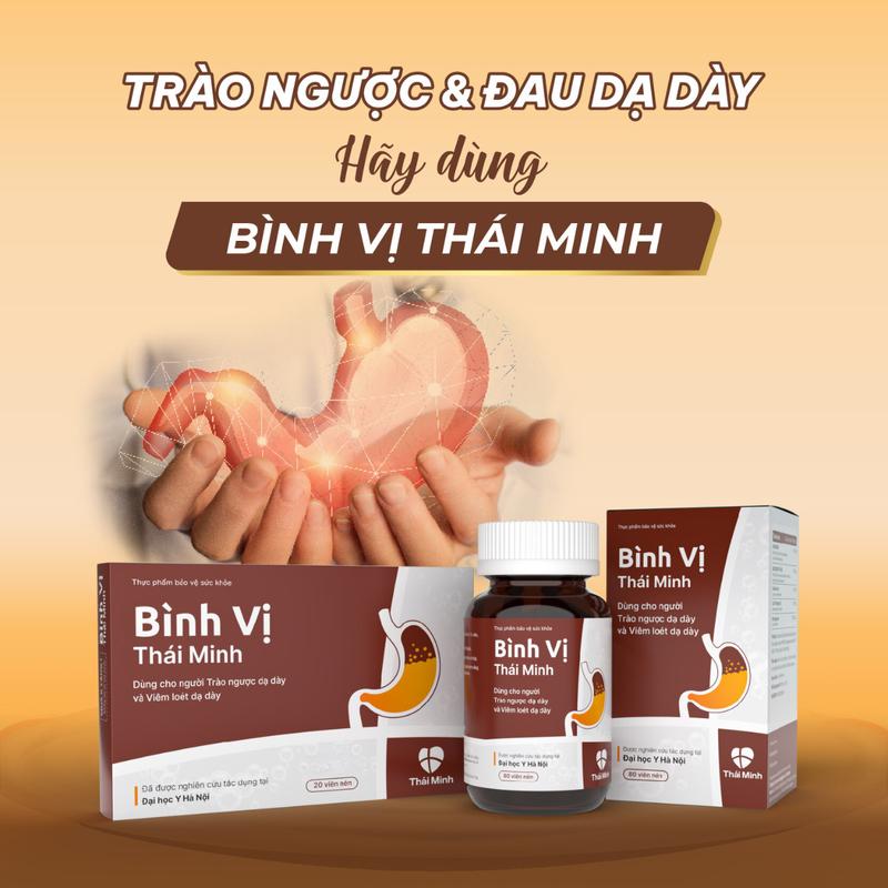 [Combo 2 hộp trải nghiệm] Bình Vị Thái Minh hộp 20 viên - Hỗ trợ người trào ngược và đau dạ dày - Miễn phí vận chuyển 1