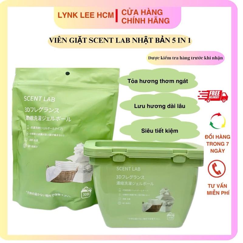 Viên giặt Scentlab 5in1 Nhật Bản làm sạch quần áo cực nhanh vết bẩn lưu hương thơm lâu VIÊN GIẶT NHẬT BẢN SCENT LAB 30V Kem