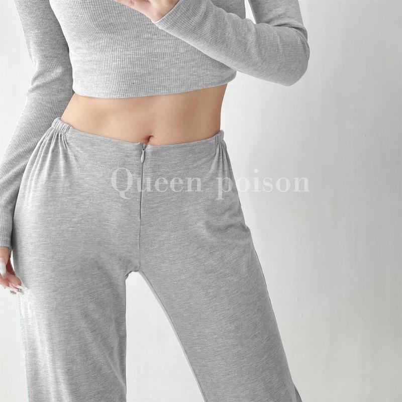 Quần Tập Thể Dục Yoga Thể Thao Xếp Nếp, Dành Cho Nữ, Phong Cách Lười Biếng Mùa Thu, Dài Đến Chân, Ôm Hông, Ống Rộng, Cỡ Nữ, Cỡ Gợi Cảm, Tỷ Lệ Eo-Hông, Được Thu Thập Bởi 964 Người 0