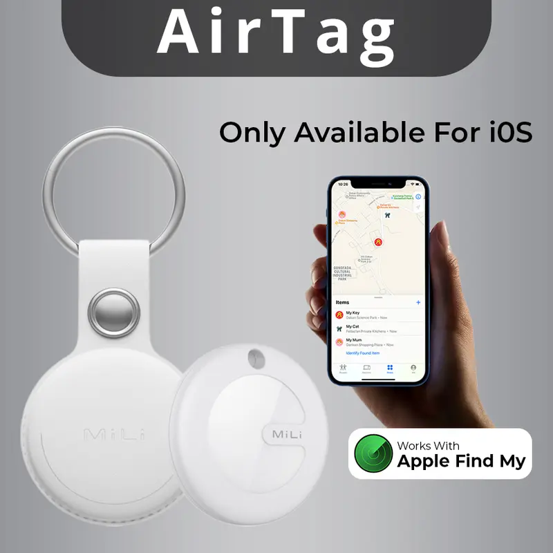 Mili AirTag Pet Key Finder GPS Tracker Apple Find My Airtags Pelacak 1