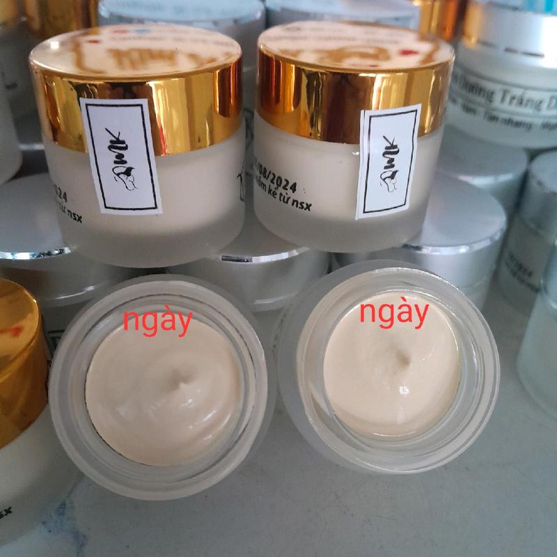 2 hủ kem ngày MK dưỡng trắng , chống nắng, cho các loại da 0