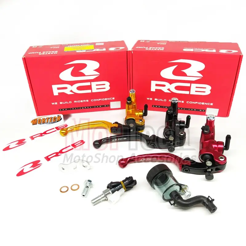 Paket Master Rem RCB S1 / S1 FL Racing Boy Depan tabung Kanan Kiri 14mm Nmax Old Nmax New 2020 Xmax Aerox PCX 150 ADV 160 Forza Vario160 Baut Cakram Kopling  Motorcycle  Motor  Dudukan 1
