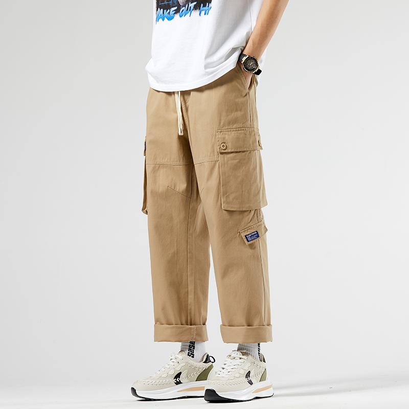 Product Introduction of 2025 Men's Work Pants, American Style, Loose Fit, Straight Cut, Easy to Match with Outfits, Summer INS Fashion Tide Handsome High Quality Man Clothing 4