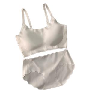 Bộ áo ngực thể thao cho nữ Bộ áo ngực không gọng và quần lót dành cho học sinh trong độ tuổi phát triển Giúp nâng đỡ và hỗ trợ vùng ngực bên.