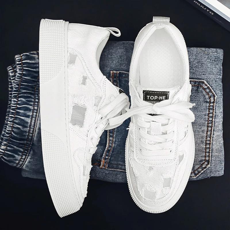 Giày Nam Sneaker Thời Trang Hoạ Tiết Gấu Mũi Tròn, Chất Liệu Vải Đệt Đế Bằng Shoes tăng chiều cao giay tet the thao Nhung Hoa 7