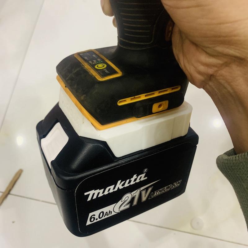 Đế Chuyển Pin Makita Sang Máy Dewalt Makita F 4
