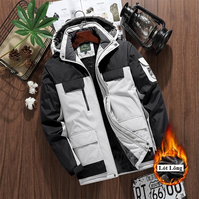 Áo Khoác Nam Đẹp [3 lớp lót lông, chống nước], Áo Khoác Mùa Đông Siêu Ấm, Dày Dặn Trên 1kg (A005A)