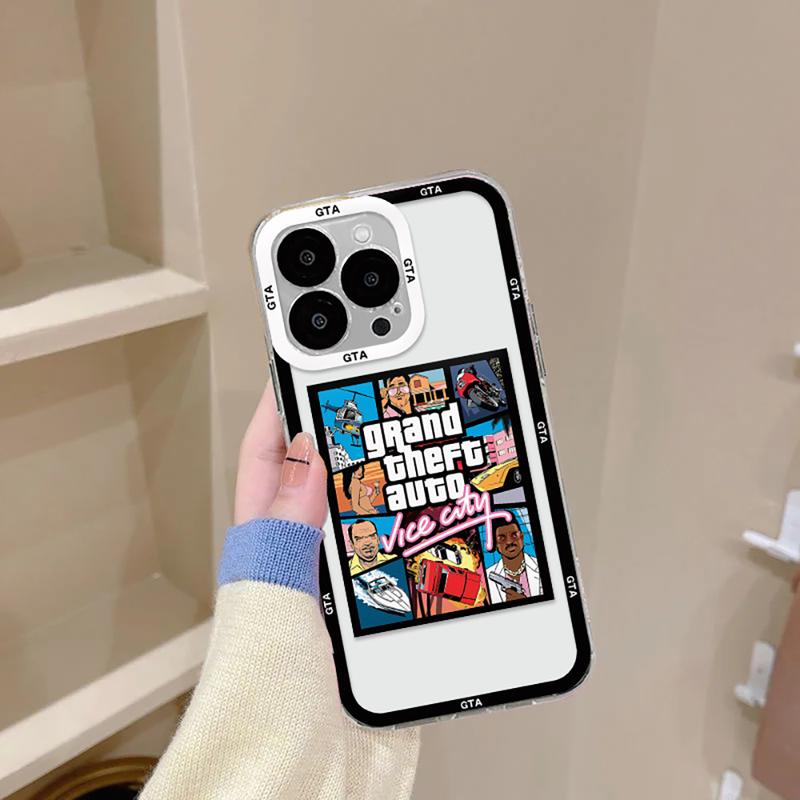 Product Introduction of Ốp Điện Thoại Gta Vice City, Trò Chơi Nóng Bỏng Sang Trọng, Ốp TPU Mềm Trong Suốt, Tương Thích Với iPhone 16, 15, 14, 13, 12, 11, Mini, Pro Max, X, XR, XSMax, 6S, 6, 7, 8 Plus, SE 20