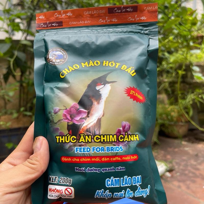  Cám Chim Chào Mào Cám Chào Mào hót đấu thương hiệu Lão Đại phụ kiện lồng chim Huyền Trần 