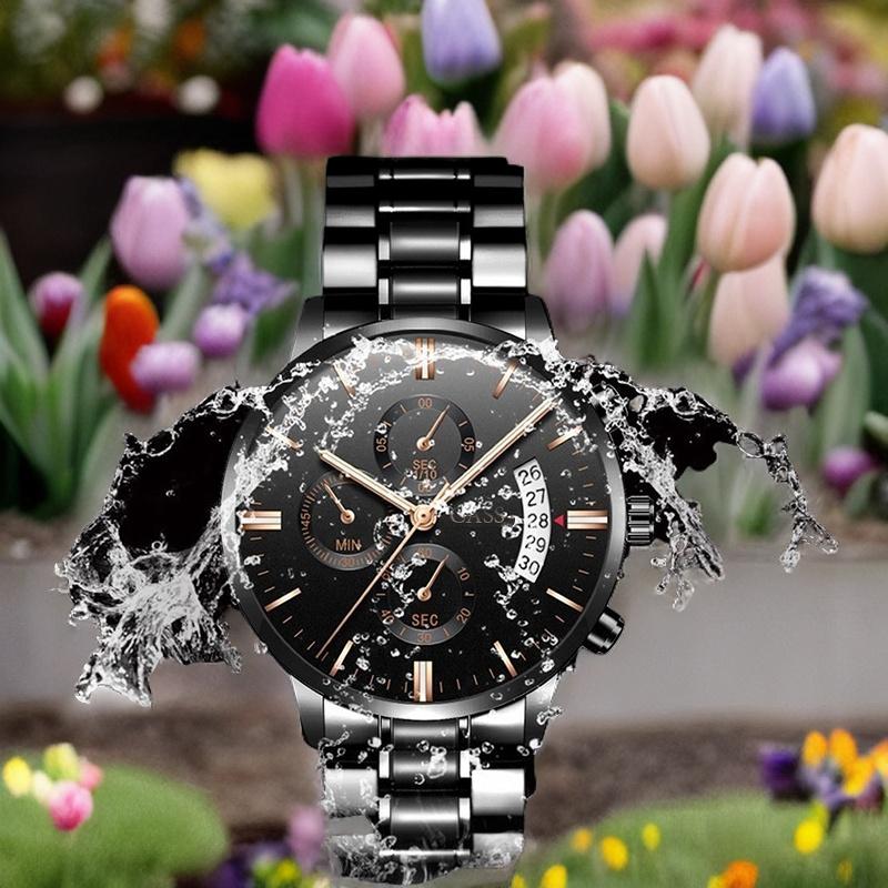 Product Introduction of CASS JAM TANGAN PRIA TERBARU 2023 BAND BAJA KALENDER LEDAKAN BAND KUARSA WATCH MEN'S BUSINESS MEN'S WATCH THREE DIAL DIAL WATCH WATCH 7