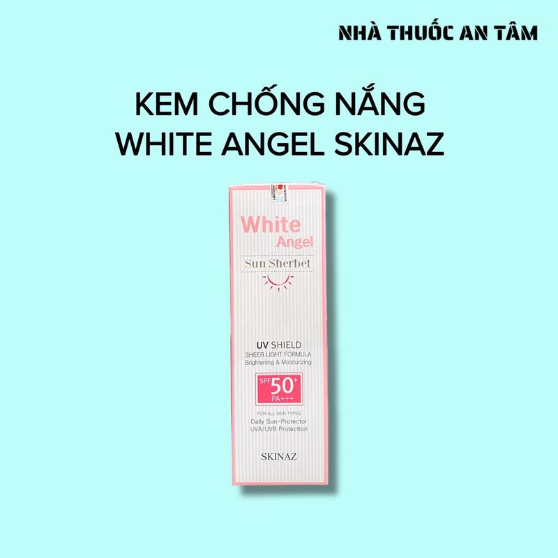Kem Chống Nắng White Angel Sun Sherbet Skinaz Hàn Quốc - SPF 50 +, PA +++ (Hộp 70ml) Sunscreen Skincare