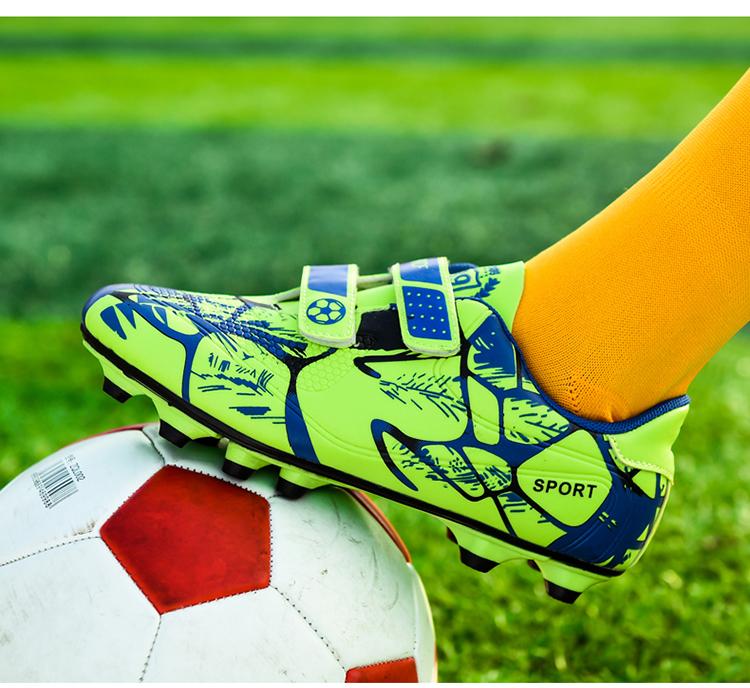 Product Introduction of Kids Soccer Shoes Boys Outdoor Sport Shoes TF/FG Cleats Training Anti Slip and Wear-resistant Girls Football Shoes Boots Size28-38 10