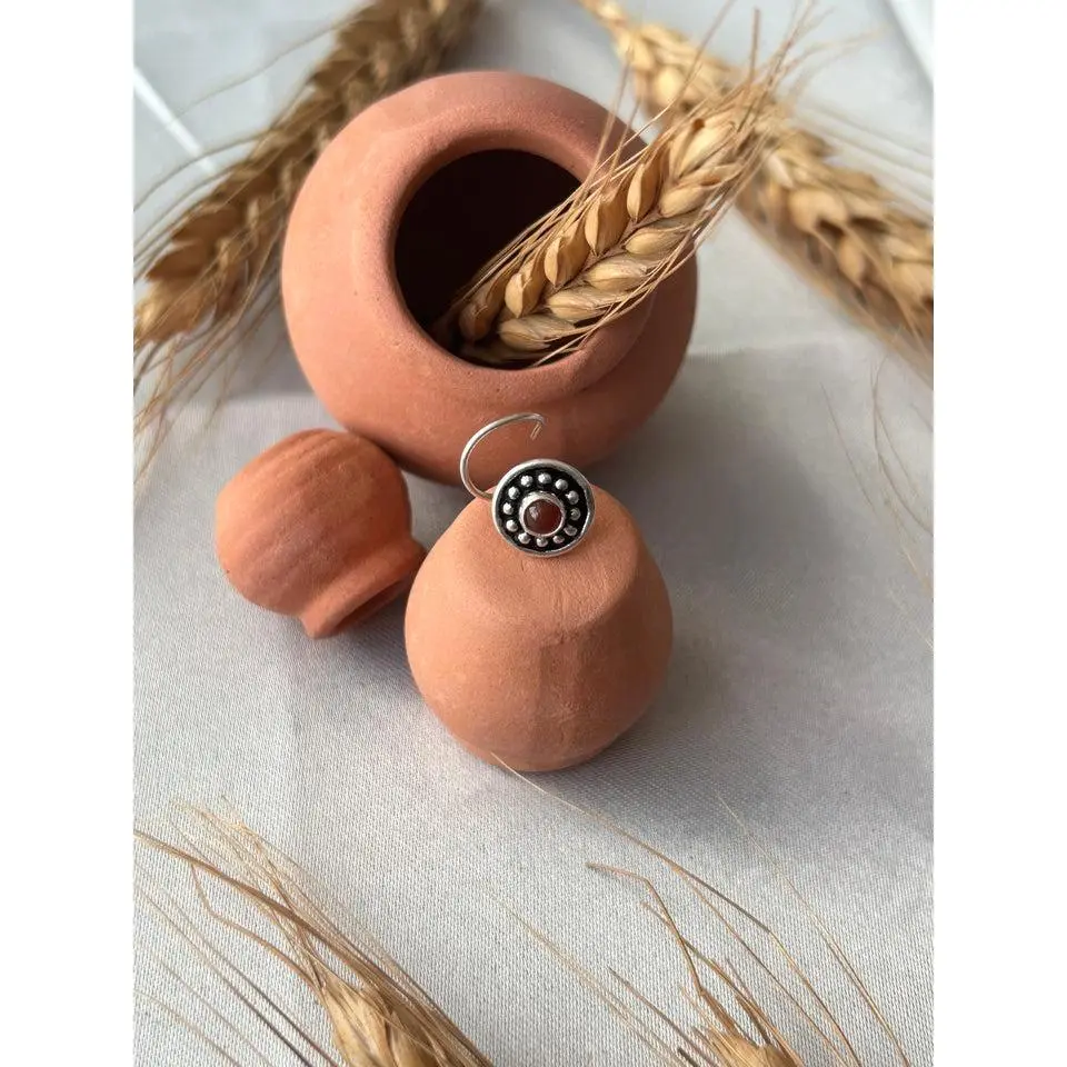 Sahana • ஸஹானா • 925 Silver Corkscrew Nose Stud