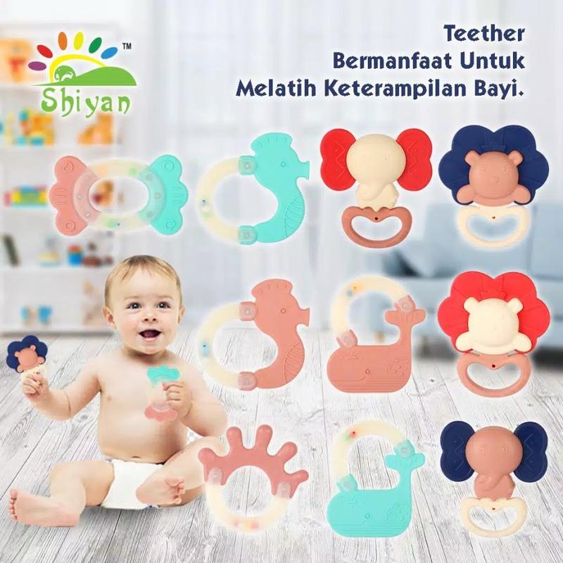 MAINAN BAYI EDUKASI SHHAKING BELL/TOY TEETHER/GIGITAN BAYI/MAINAN KERINCING BPA FREE 1