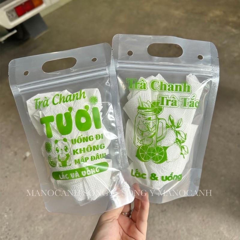 [1KG]TÚI ZIP ĐỰNG TRÀ CHANH IN SẴN TẦM 100C-15x23CM(TỐI ĐA 700ml)NHẬN IN THEO YÊU CẦU(HÌNH THẬT 100%) tuizip 2