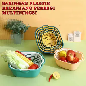 Keranjang Persegi / Keranjang Saringan / Keranjang Serbaguna Buah Sayuran