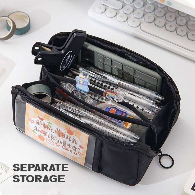 Minimalist 3D Stereoscopic Large Capacity Pencil Case, Multi-layer Stationery Box, Student Multifunctional Pencil Case 6