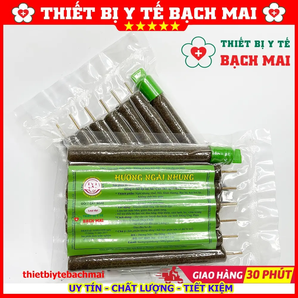 Điếu Ngải Cứu, Hương Ngải Nhung Gói 7, 10 Cây