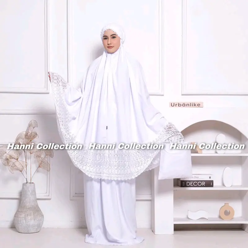 Mukena Maddani Mix Putih Bersih Renda Giper 0